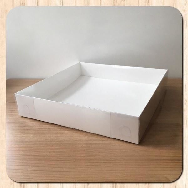 25x25x5 ALTI BEYAZ ÜSTÜ ASETAT KUTU