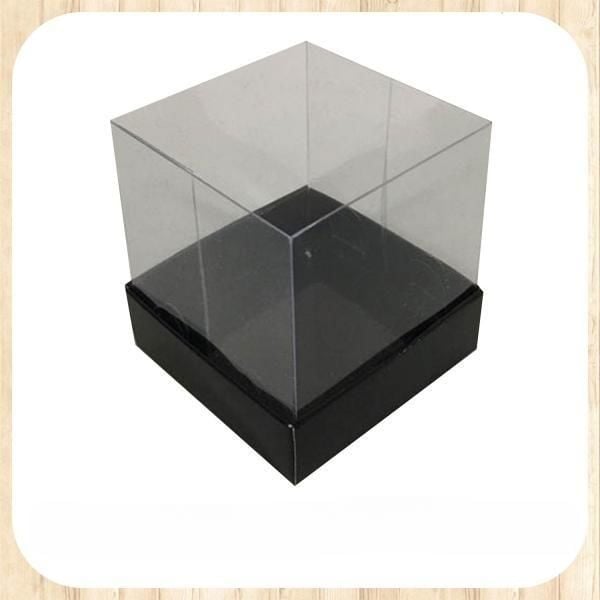 7x7x7 ALTI SİYAH ÜSTÜ ASETAT KUTU