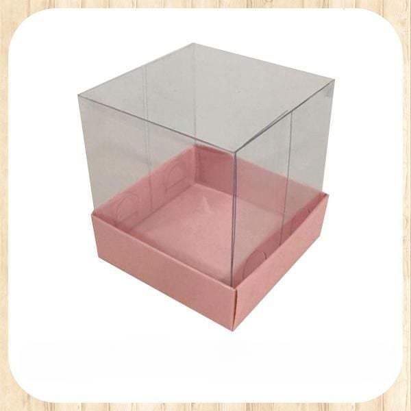 7x7x7 ALTI PEMBE ÜSTÜ ASETAT KUTU