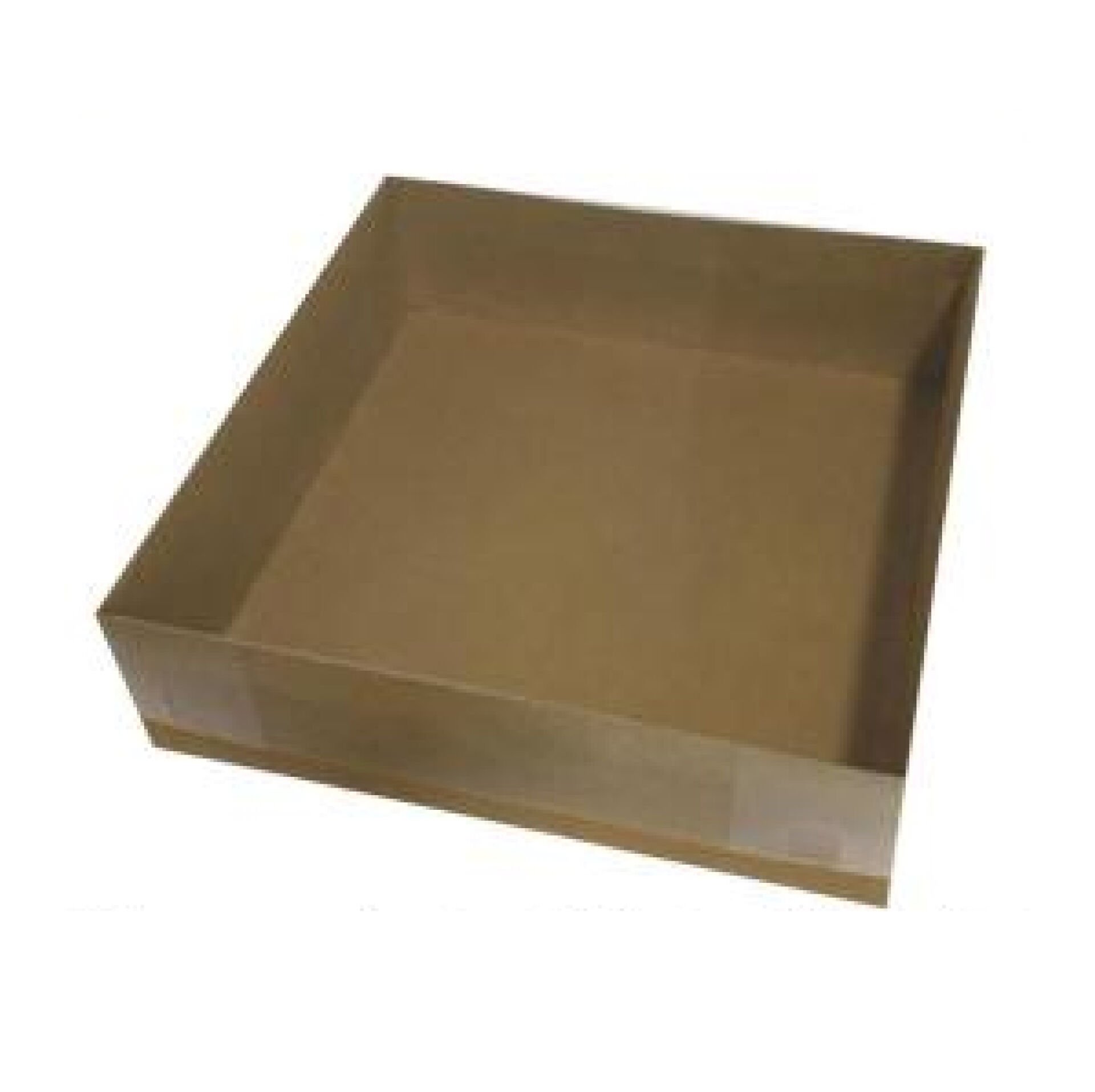35x35x10 Altı Kraft Karton Üstü Asetat Kutu