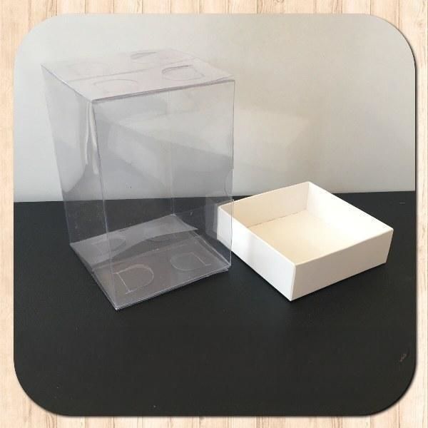 7x7x10 ALTI BEYAZ ÜSTÜ ASETAT KUTU