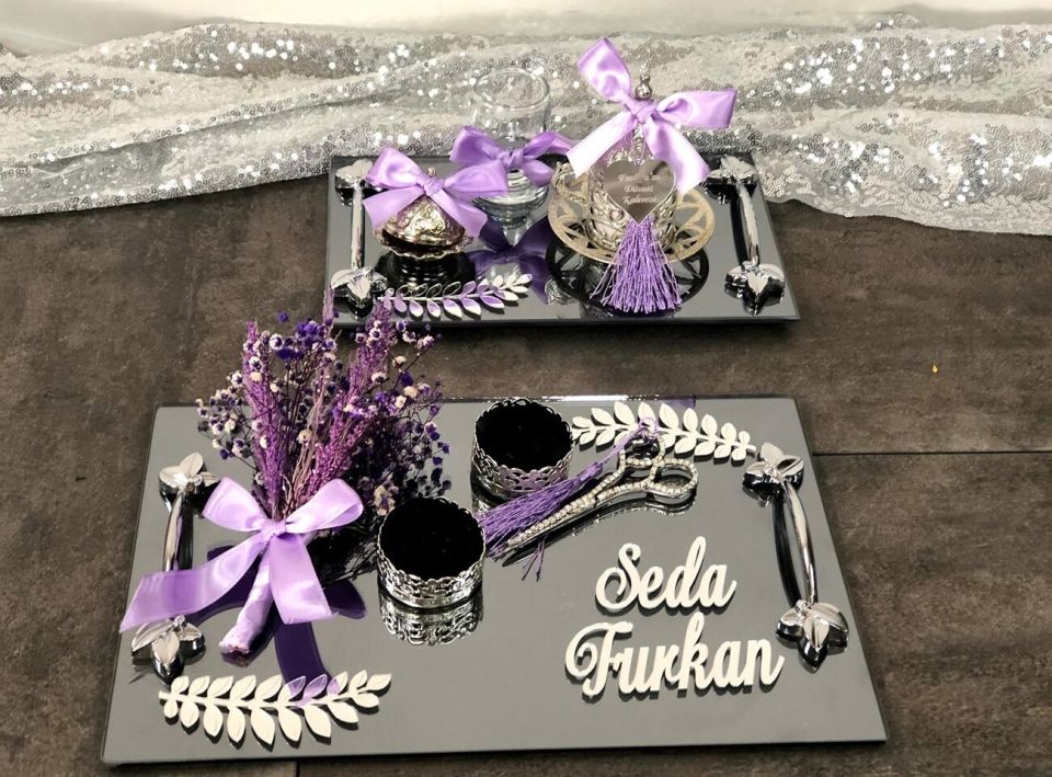 CAM TEPSİ YAPRAK 2'Lİ DİKDÖRTGEN