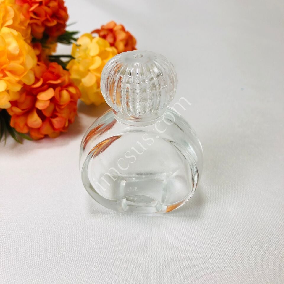 CAM ŞİŞE YUVARLAK ELMA KRAL TACI KAPAK (SMR-83)