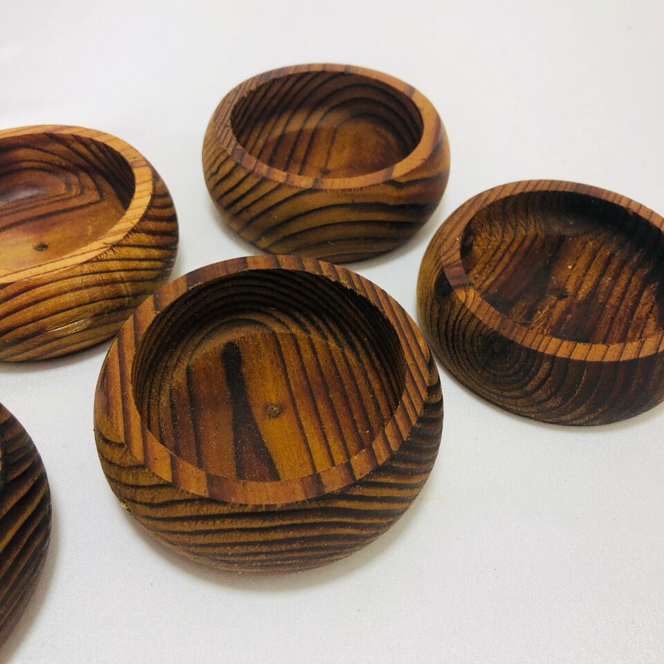 RUSTİK MİNİ AHŞAP KASE 8,5cm