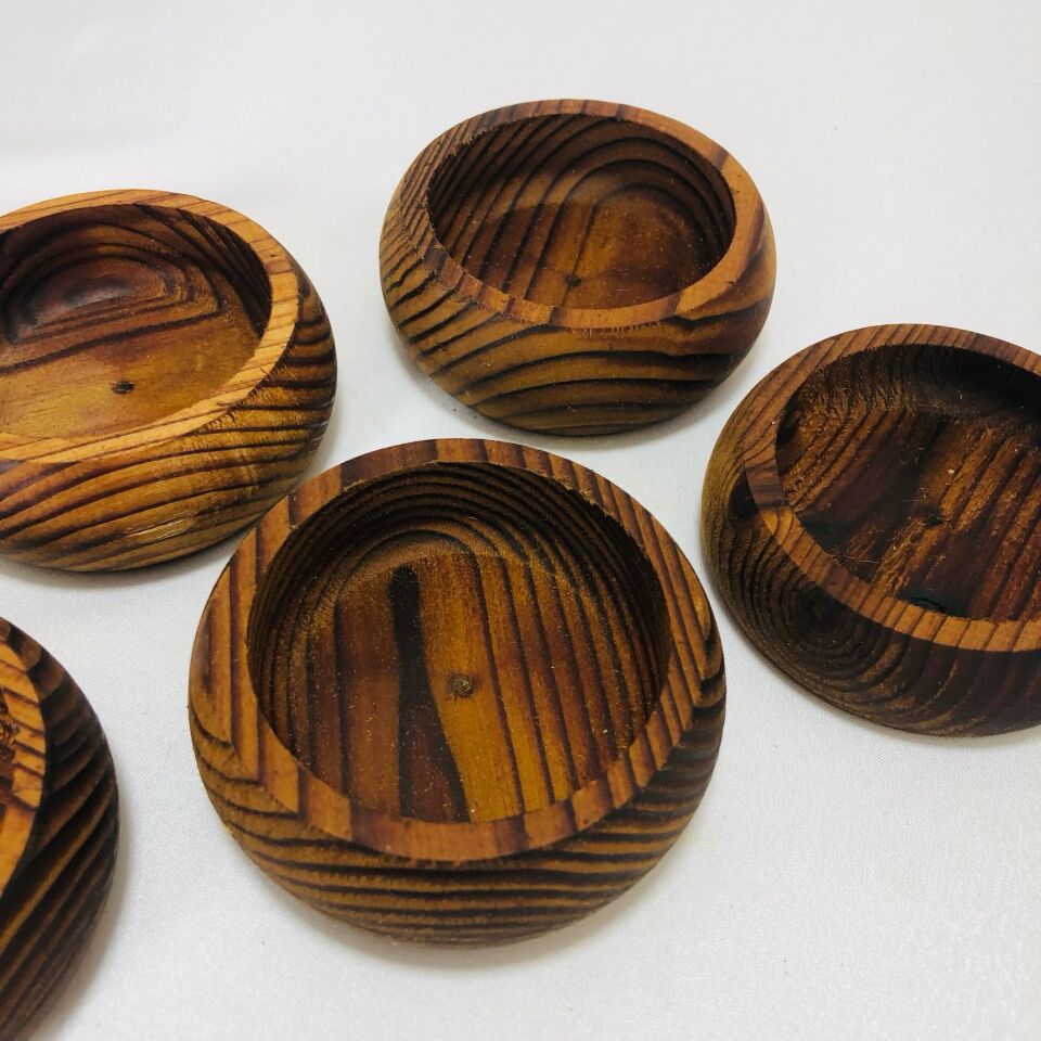 RUSTİK MİNİ AHŞAP KASE 8,5cm