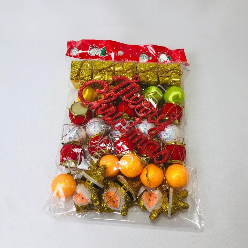 YILBAŞI AĞACI SÜSLERİ (PAKET NO 6169-16)