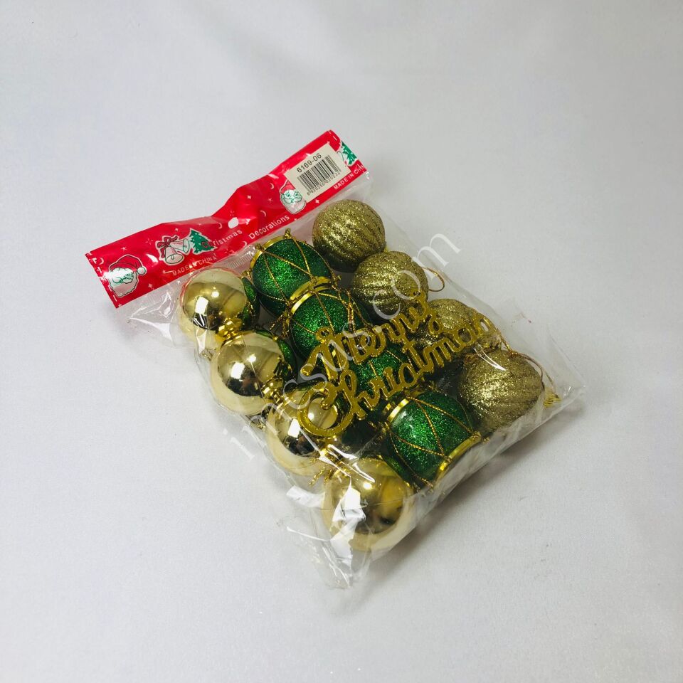 YILBAŞI AĞACI SÜSLERİ (PAKET NO 6169-06)