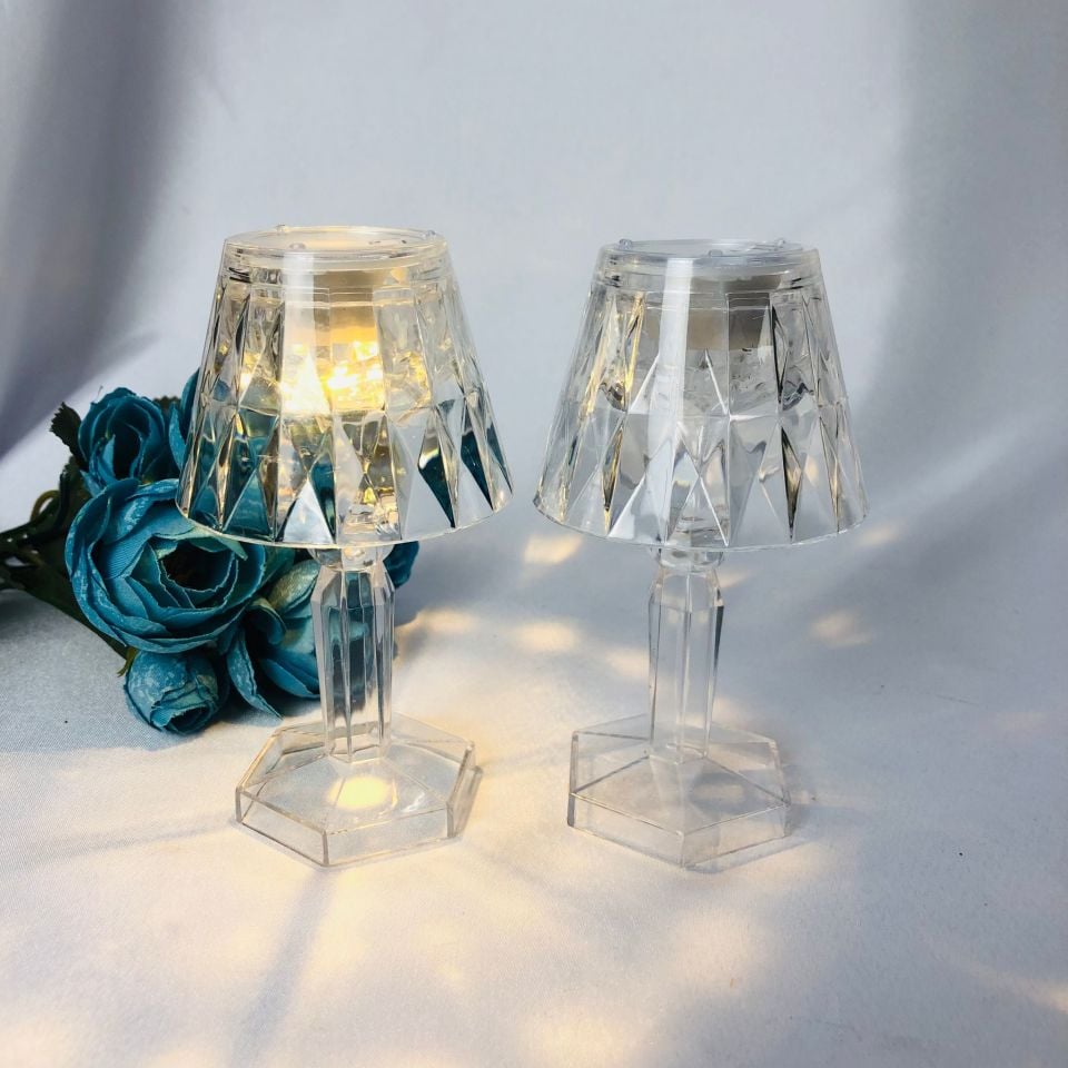 MİKA PLASTİK LEDLİ ABAJUR 12'Lİ