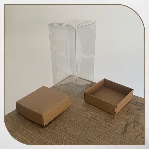 7x7x14 KRAFT ÇİFT TARAFLI KARTON VE ASETAT KUTU