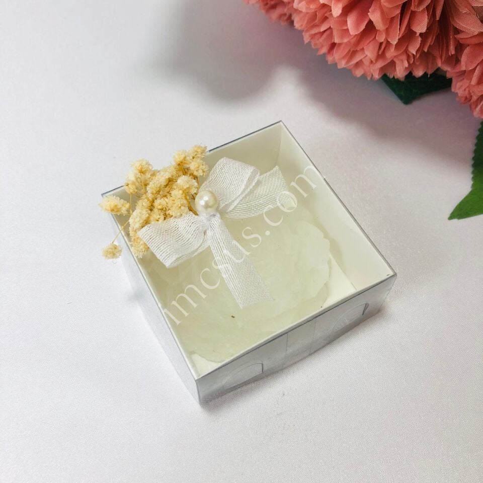 ASETAT KUTULU ŞAKAYIK MUM SÜSLEME