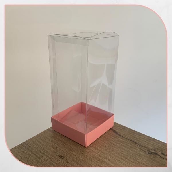 7x7x14 ALTI PEMBE ÜSTÜ KARTON ASETAT KUTU