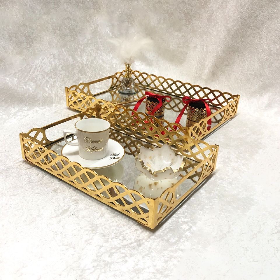 METAL TEPSİ 2'Lİ GAMZE LAZER KESİM