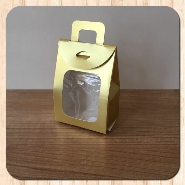 7.5x10.5x4.5 PENCERELİ GOLD ÇEREZ KUTUSU