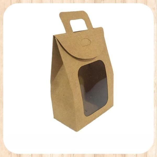 7.5x10.5x4.5 PENCERELİ KRAFT ÇEREZ KUTUSU