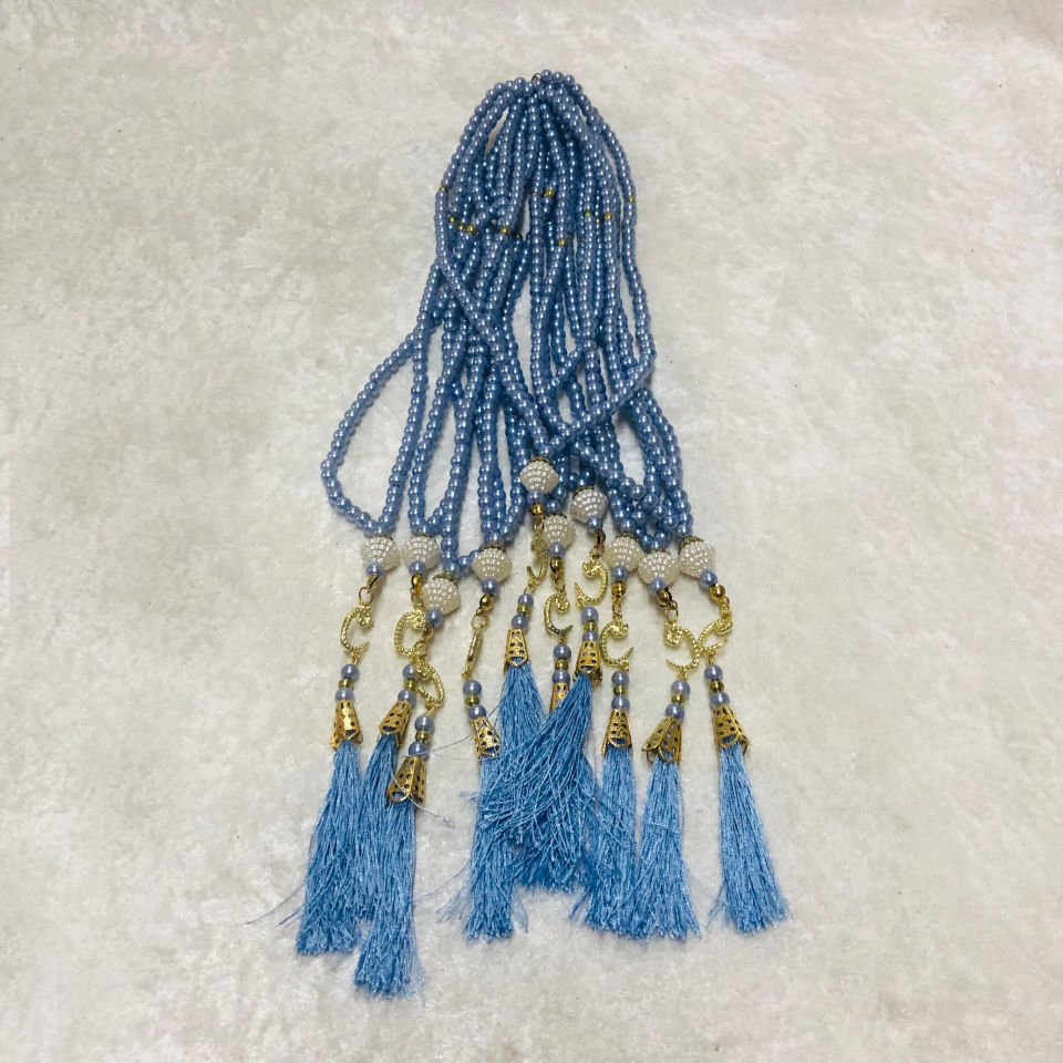 İNCİ TESBİH BEBE MAVİSİ 6mm