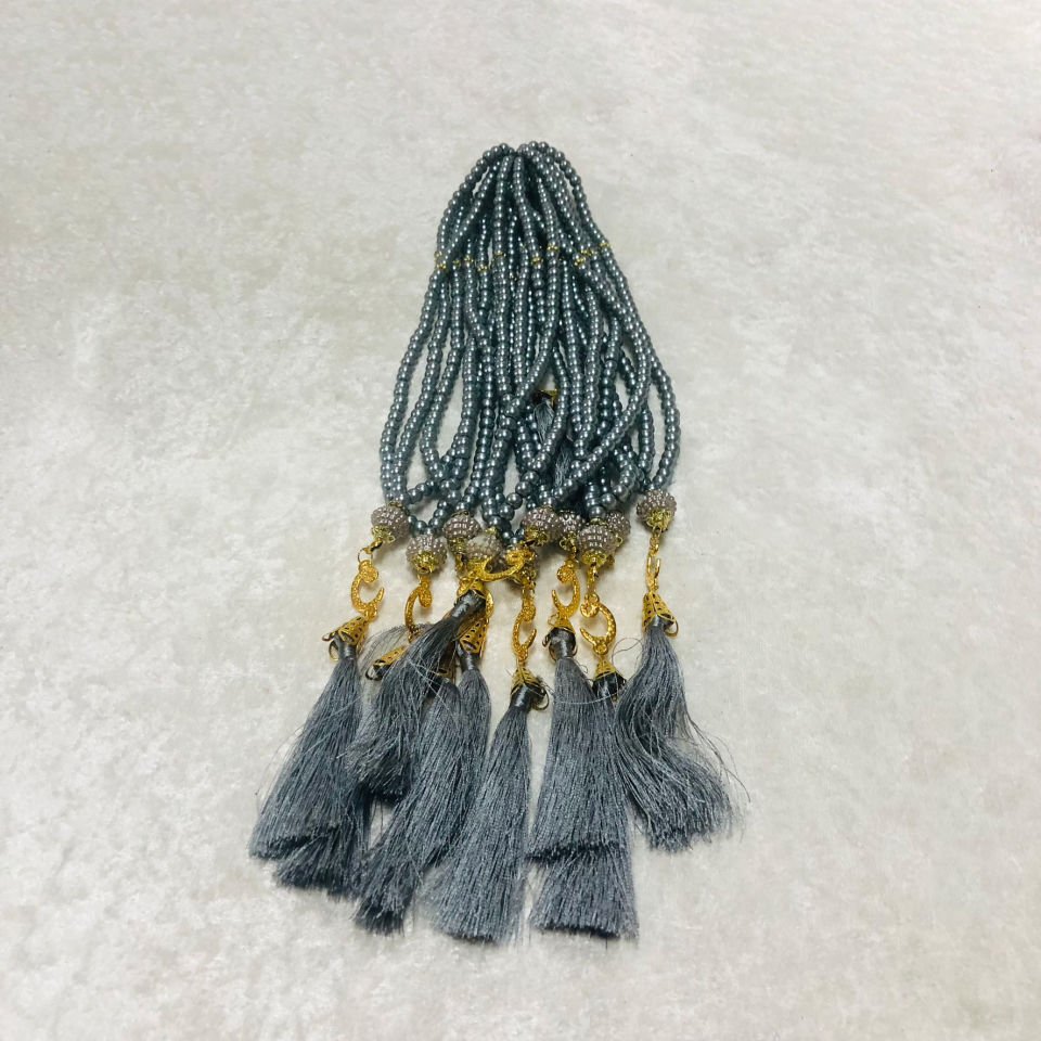 İNCİ TESBİH GRİ 6mm