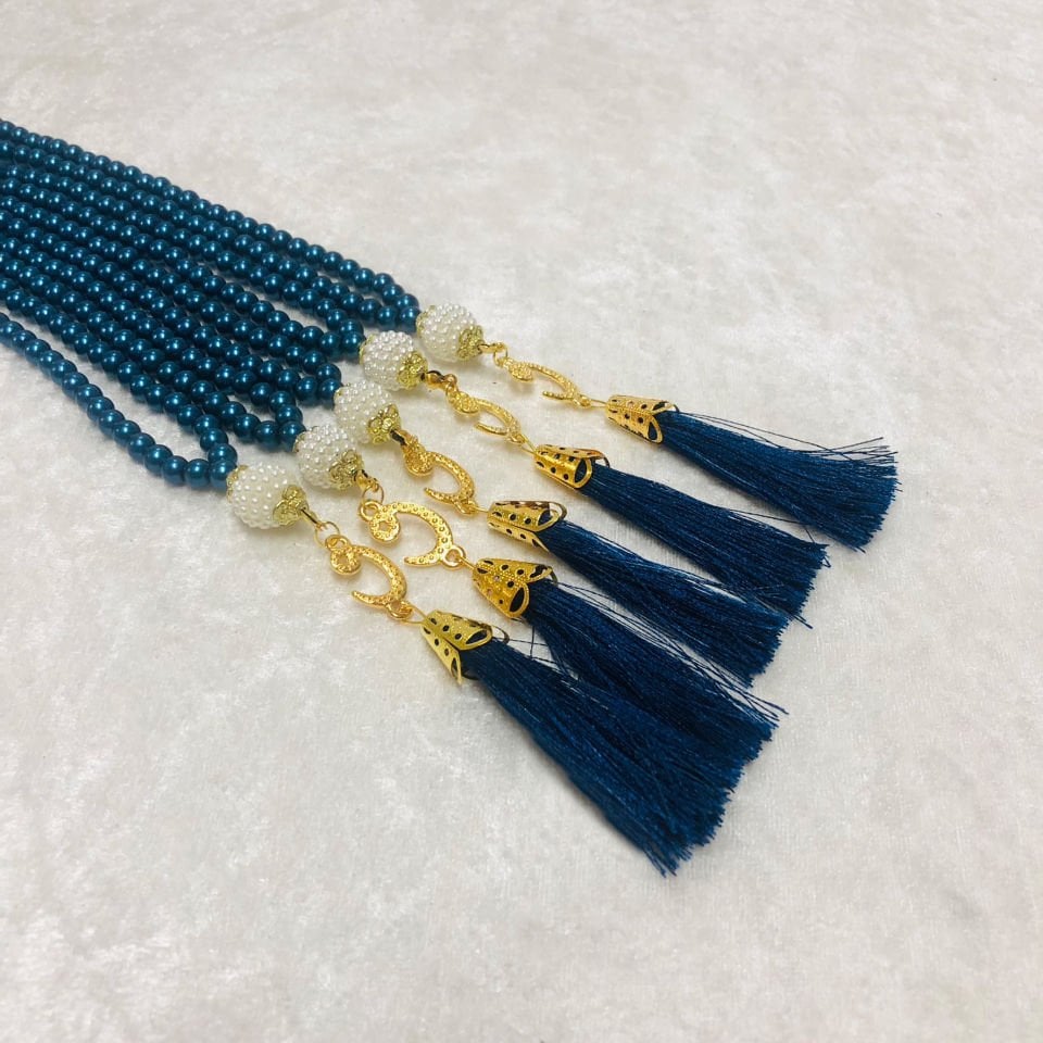 İNCİ TESBİH AÇIK LACİVERT 6mm