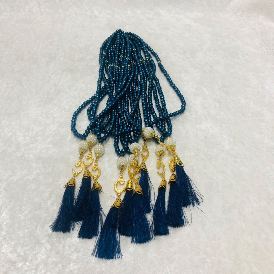 İNCİ TESBİH AÇIK LACİVERT 6mm