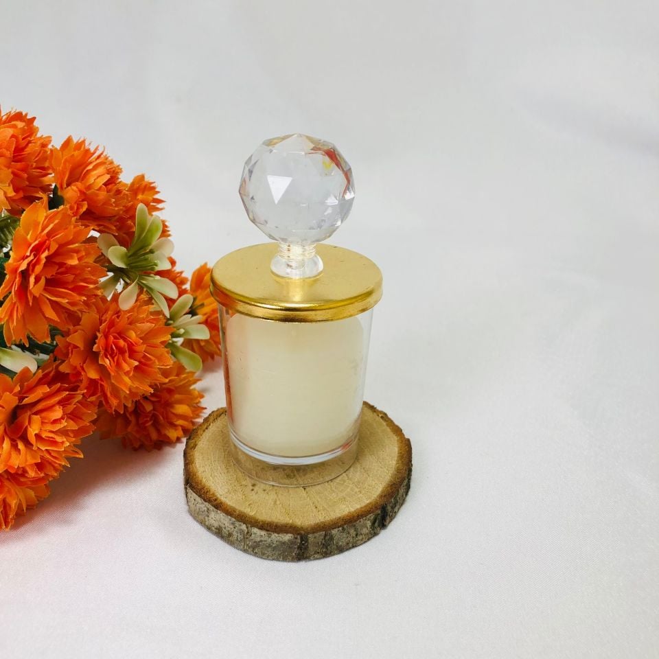 MİKA SHAT BARDAK Mumlu - Gold - Plastik Kristal Tepe