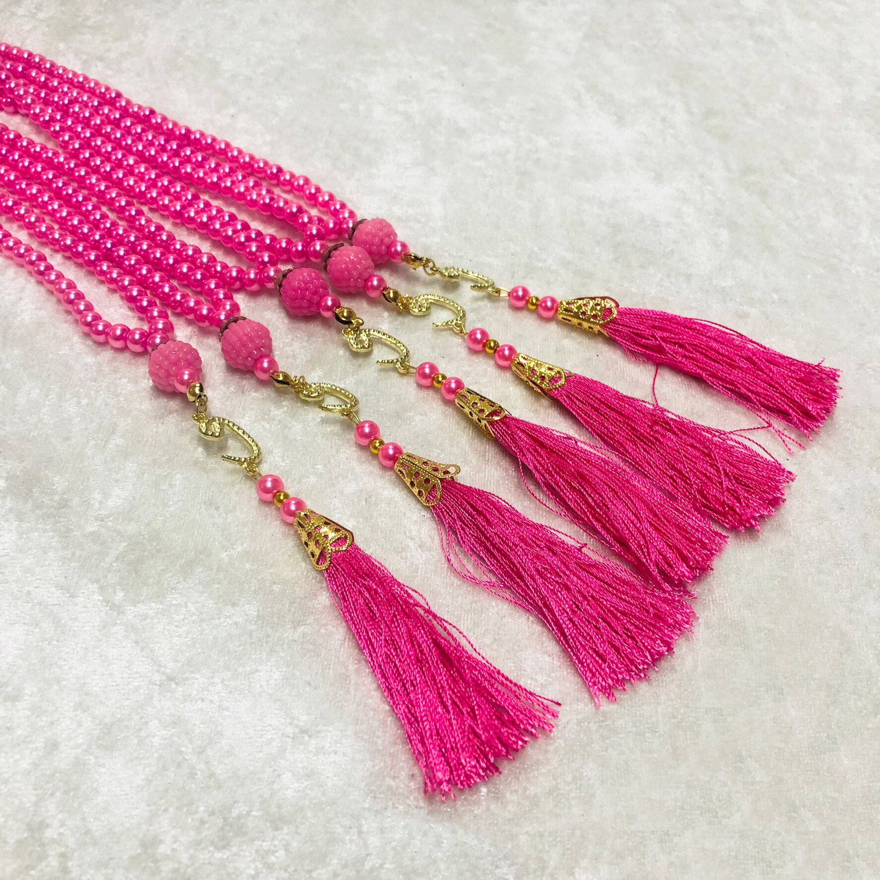 İNCİ TESBİH PEMBE 10'LU 6mm