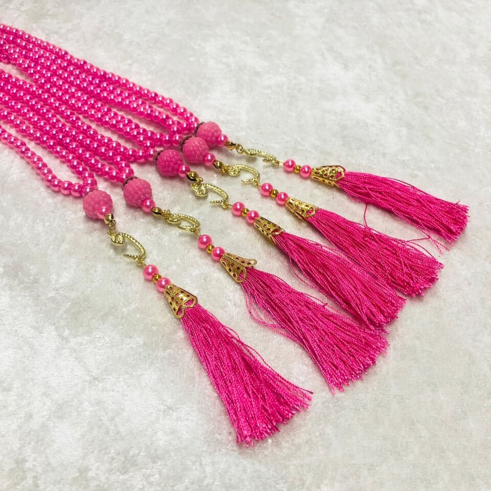 İNCİ TESBİH PEMBE 6mm