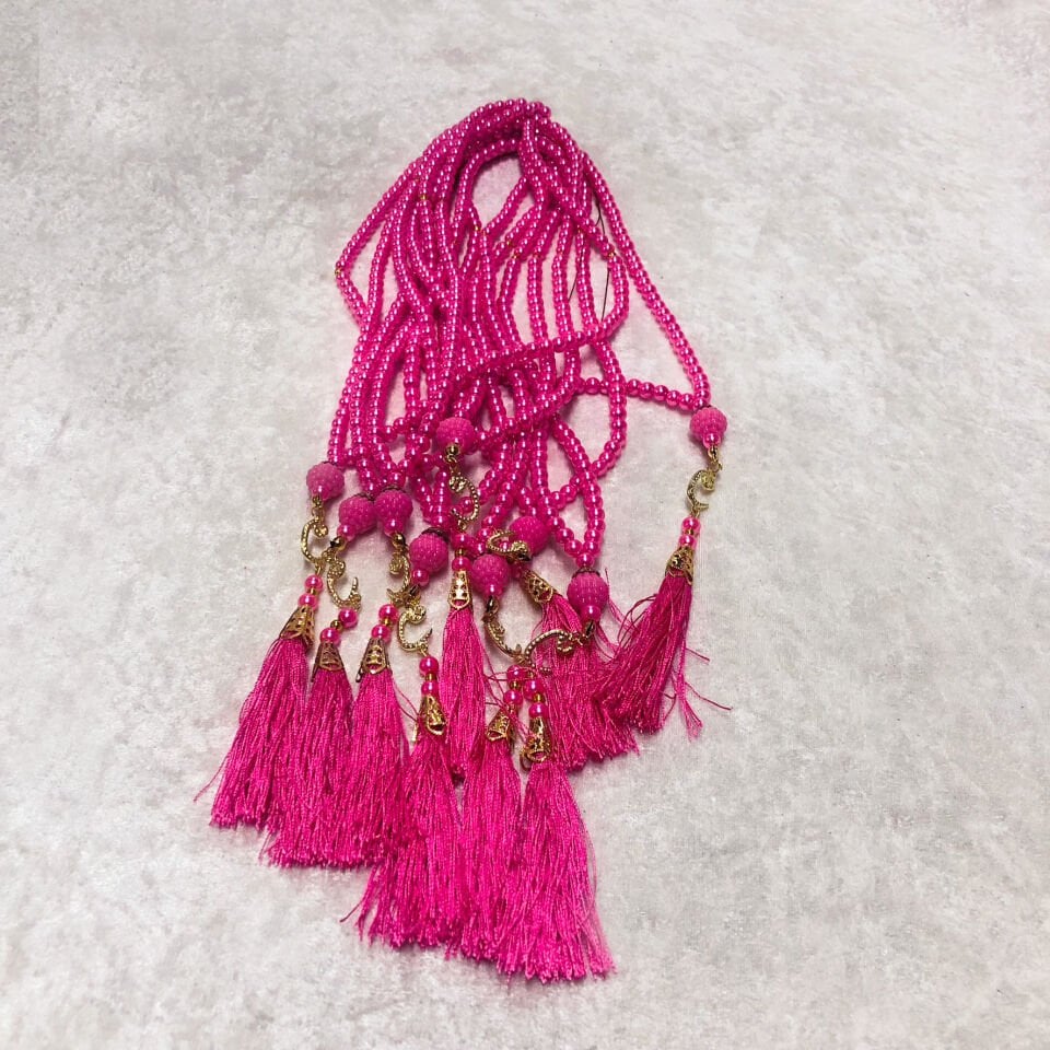 İNCİ TESBİH PEMBE 6mm