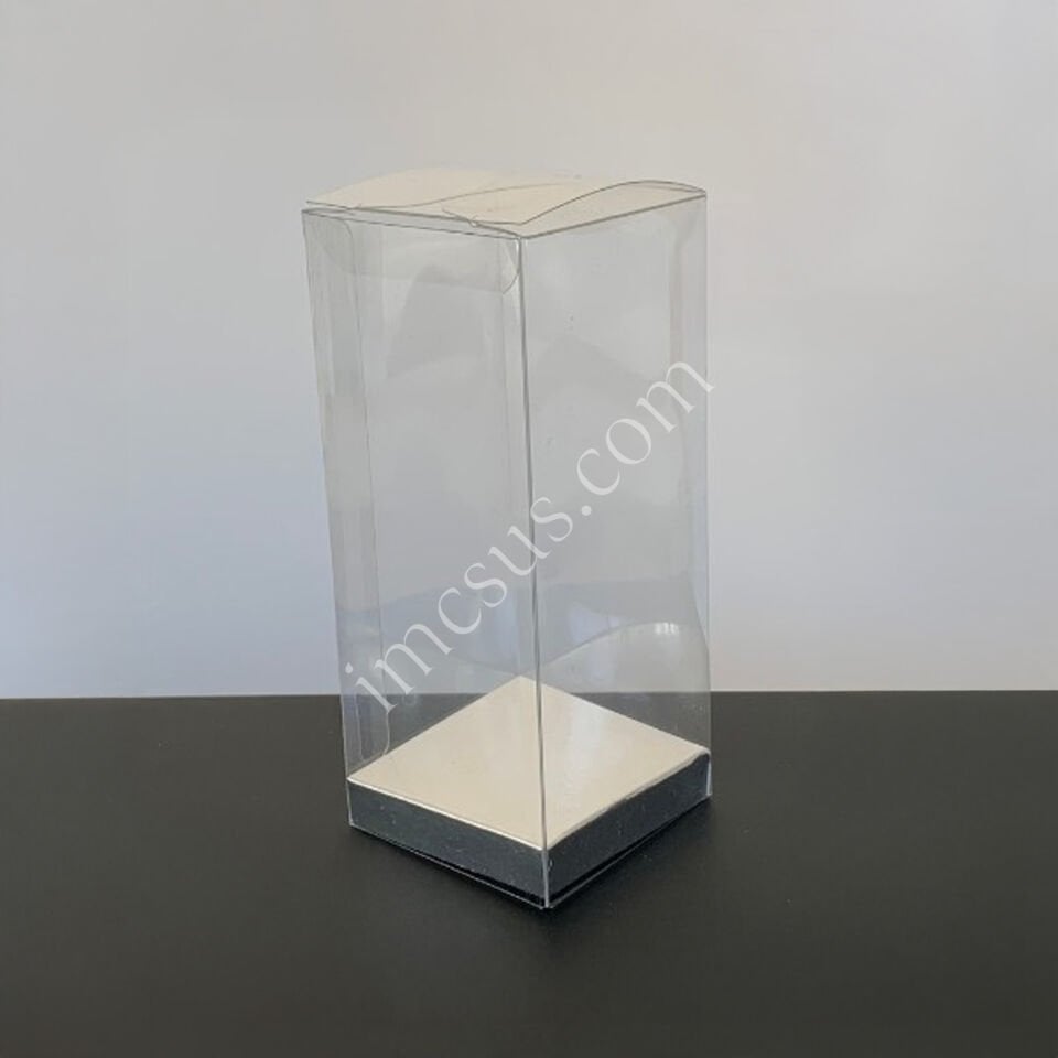 5x5x12 Gümüş İç Yükselticili Otomatik Asetat Kutu