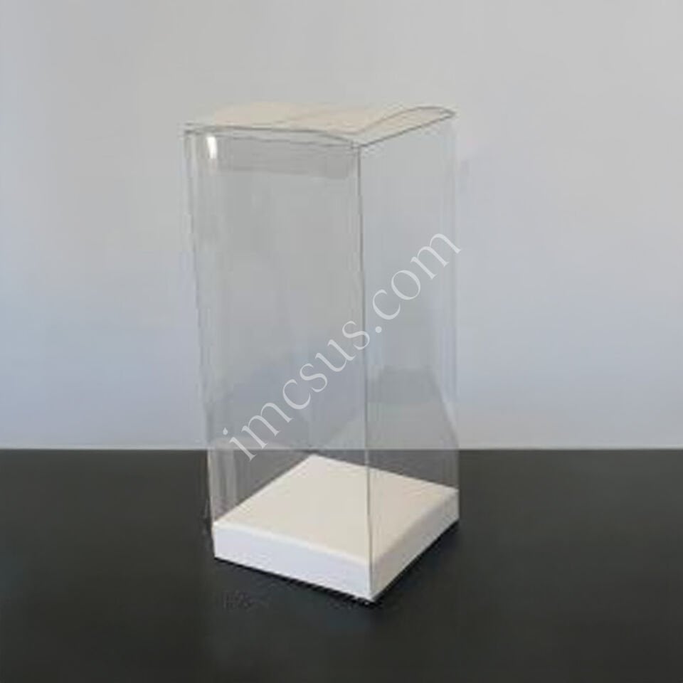 5x5x12 Beyaz İç Yükselticili Otomatik Asetat Kutu