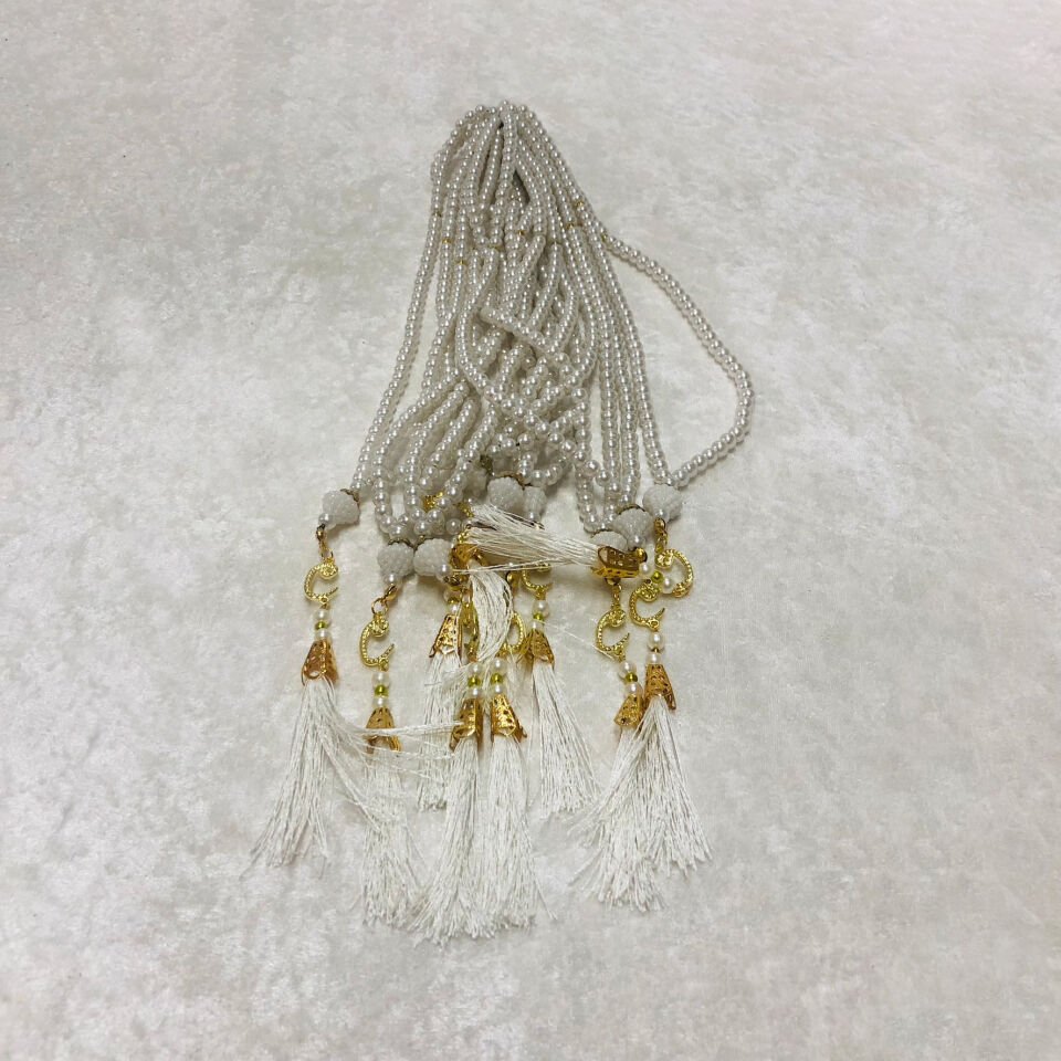 İNCİ TESBİH BEYAZ RENGİ 6mm