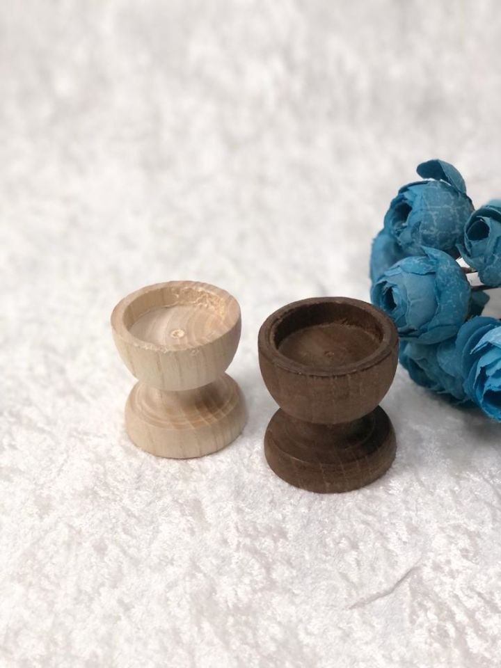 AHŞAP KÜTÜK TEALİGHT MUMLUK KADEH