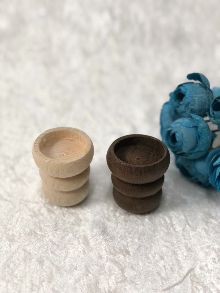 AHŞAP KÜTÜK TEALİGHT MUMLUK BOĞUMLU