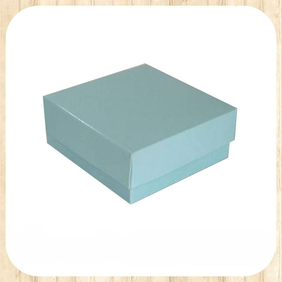 8x8x3 MAVİ KOMPLE KARTON KUTU