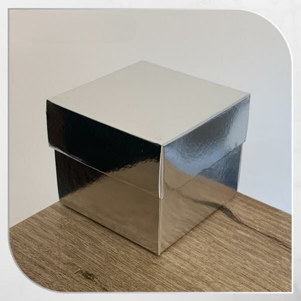 8x8x6,5 GÜMÜŞ KOMPLE KARTON KUTU