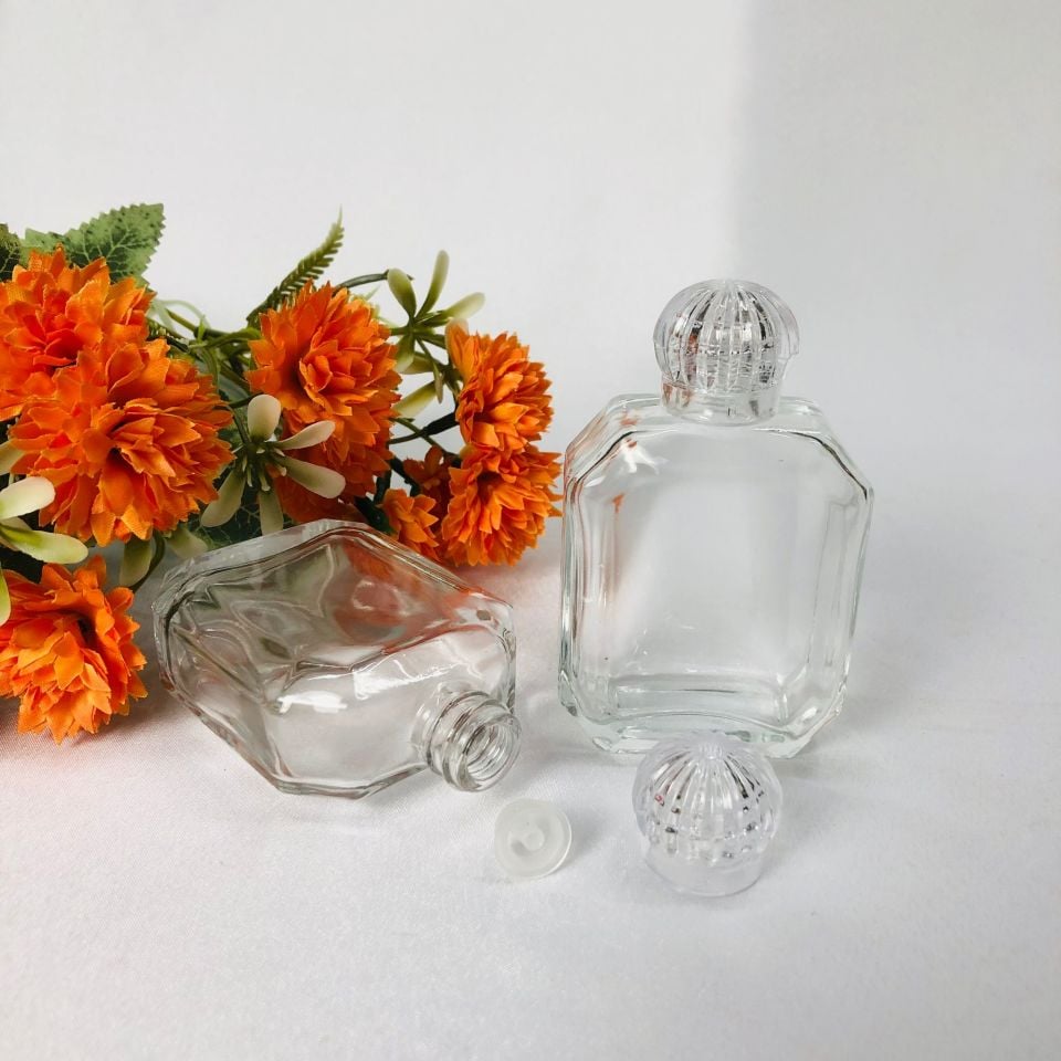 CAM ŞİŞE SEKİZGEN KRAL TACI KAPAK 50cc (SMR-91)