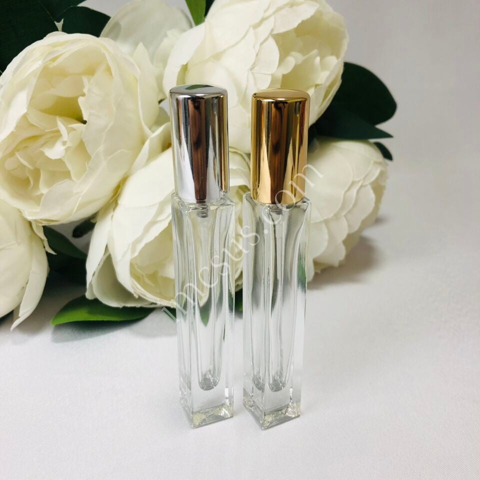 11,5cm PARFÜM ŞİŞESİ KARE ŞİŞE SPREY KAPAKLI (BTL253)