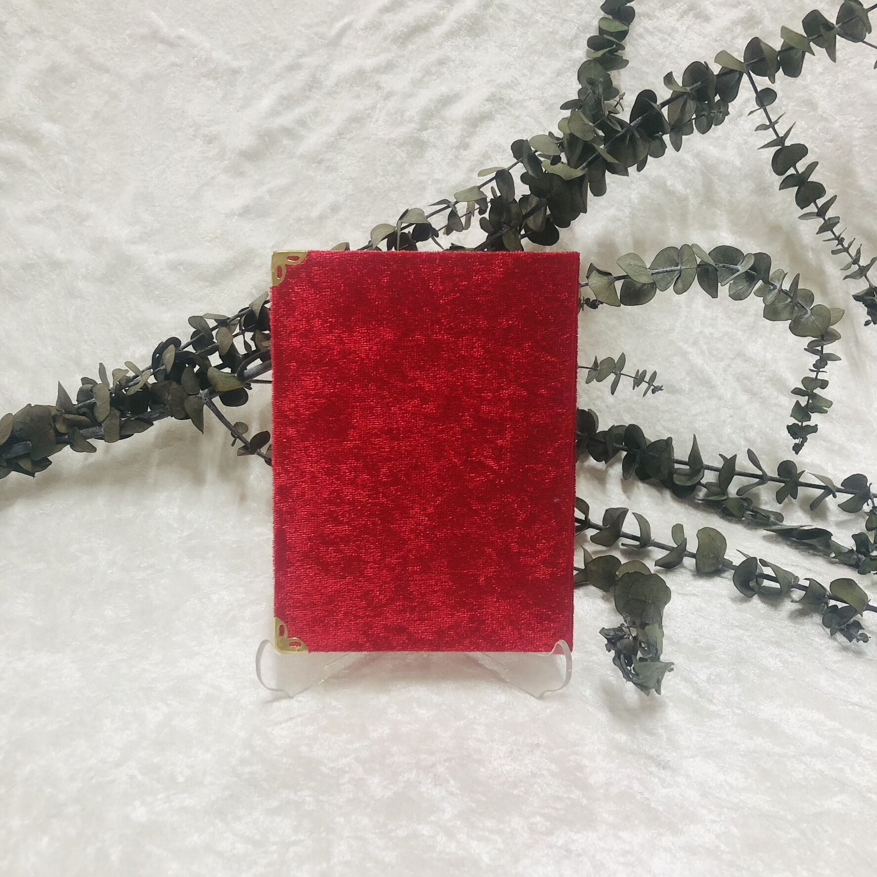 Yasin-i Şerif Kadife Kaplama Kırmızı Renk