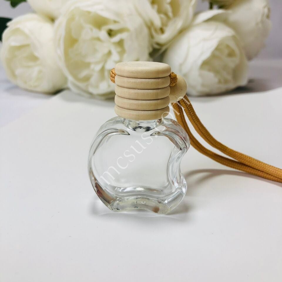 ELMA MODEL AHŞAP KAPAKLI KOKU ŞİŞESİ 10ml (BTL707)