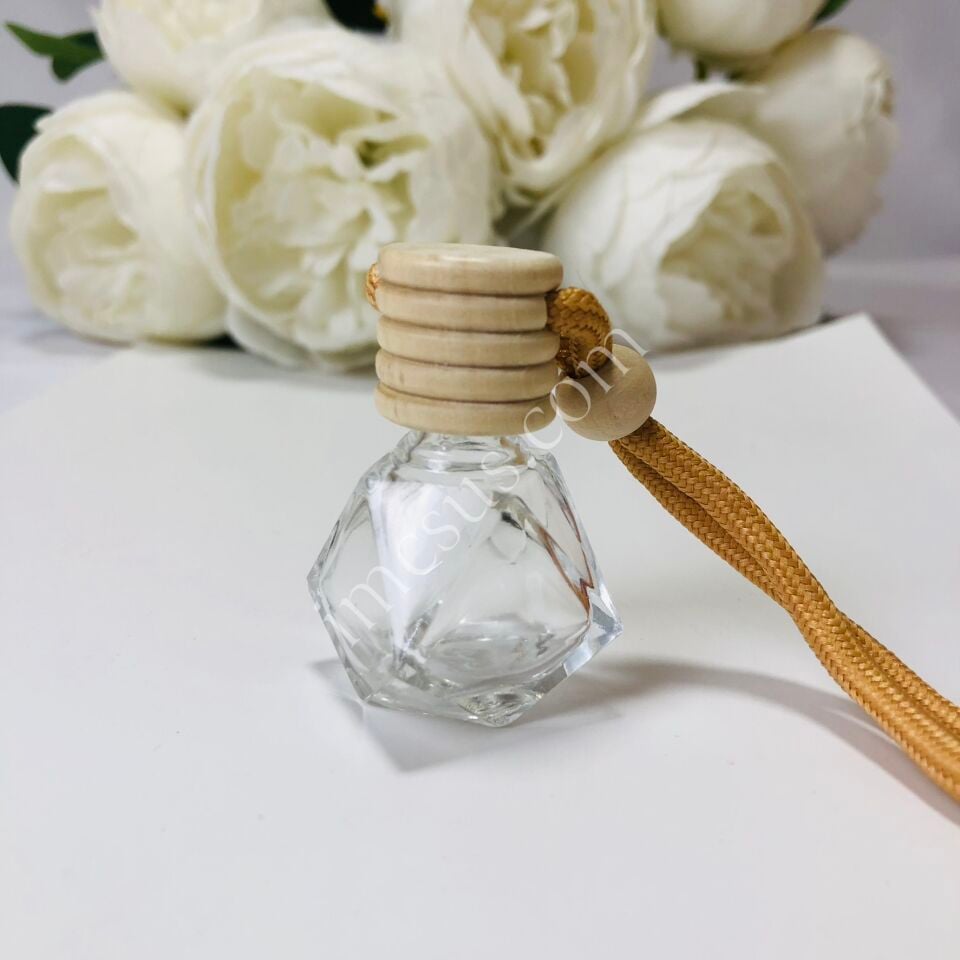 ELMAS MODEL AHŞAP KAPAKLI KOKU ŞİŞESİ 8ml (BTL703)