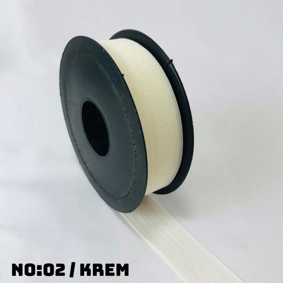 KETEN NOPEL KURDELE 20 METRE NO:2 - KREM - 10 Adet