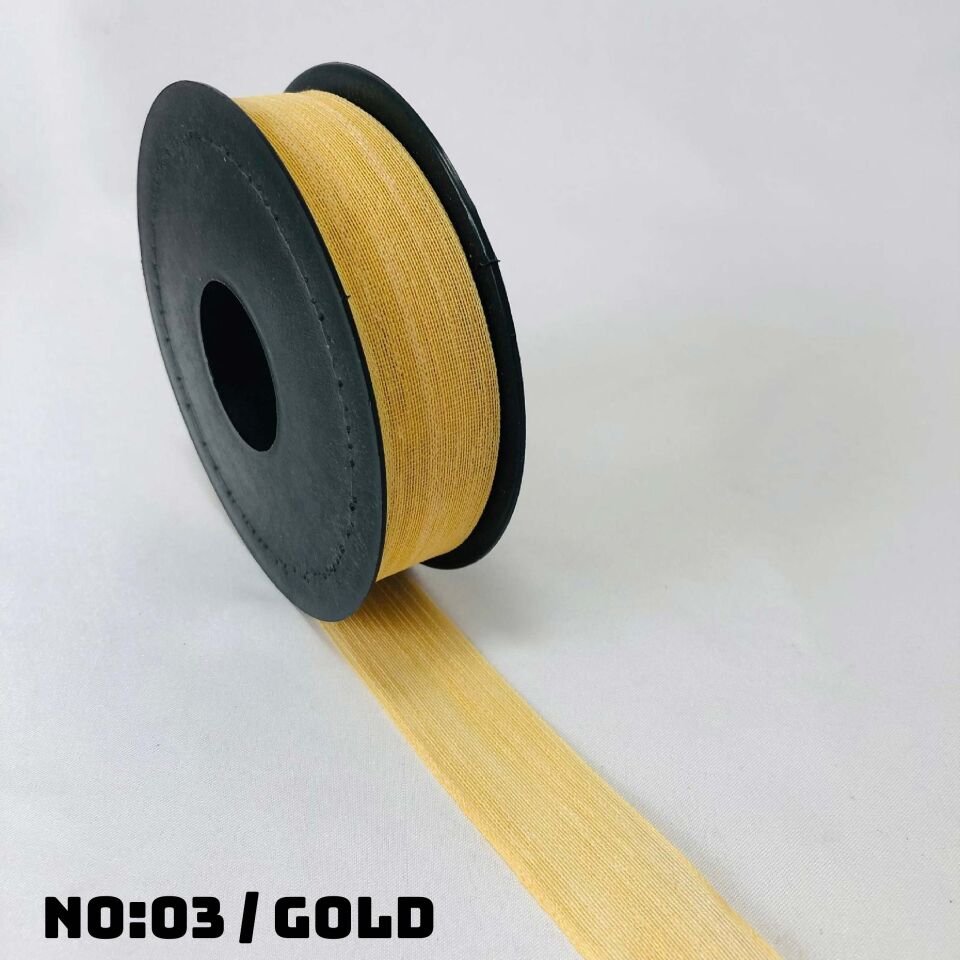 KETEN NOPEL KURDELE 20 METRE NO:3 - GOLD - 10 Adet