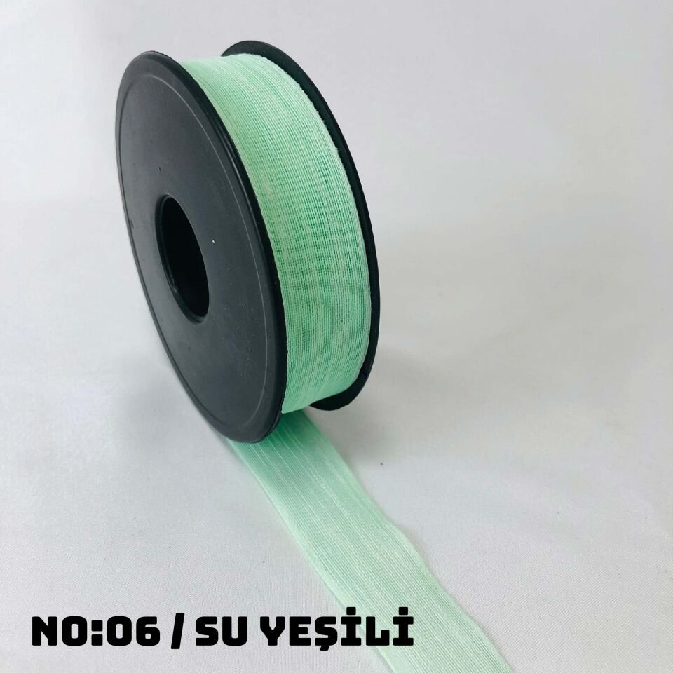KETEN NOPEL KURDELE 20 METRE NO:6 - SU YEŞİLİ - 10 Adet