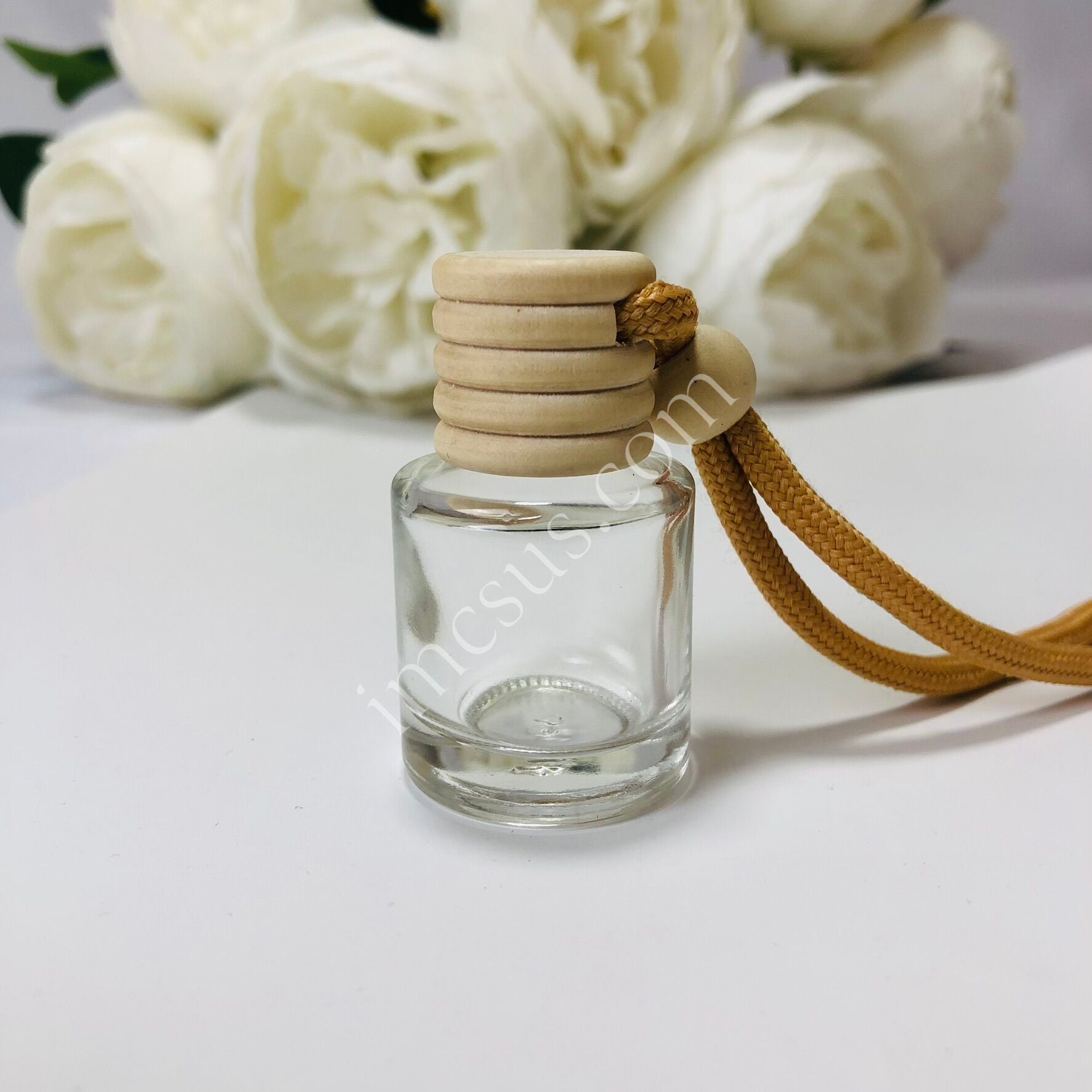 SİLİNDİR MODEL AHŞAP KAPAK KOKU ŞİŞESİ 10ml (BTL602)