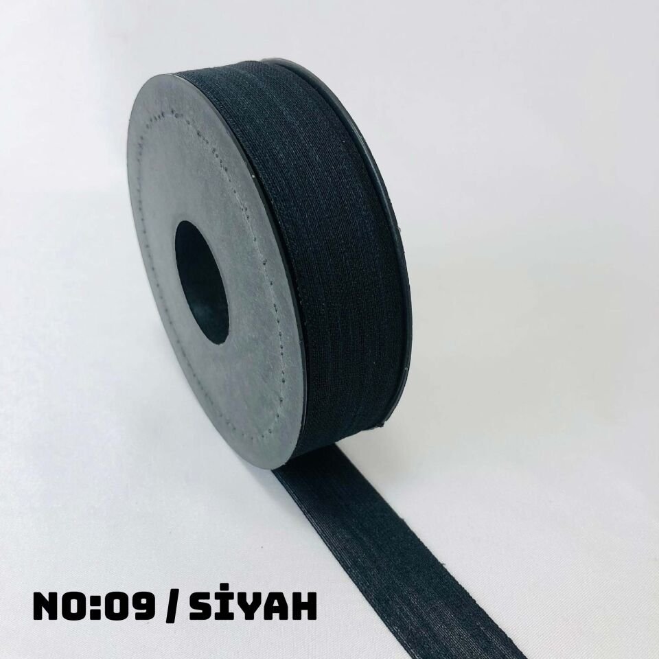 KETEN NOPEL KURDELE 20 METRE NO:9 - SİYAH - 1 Adet