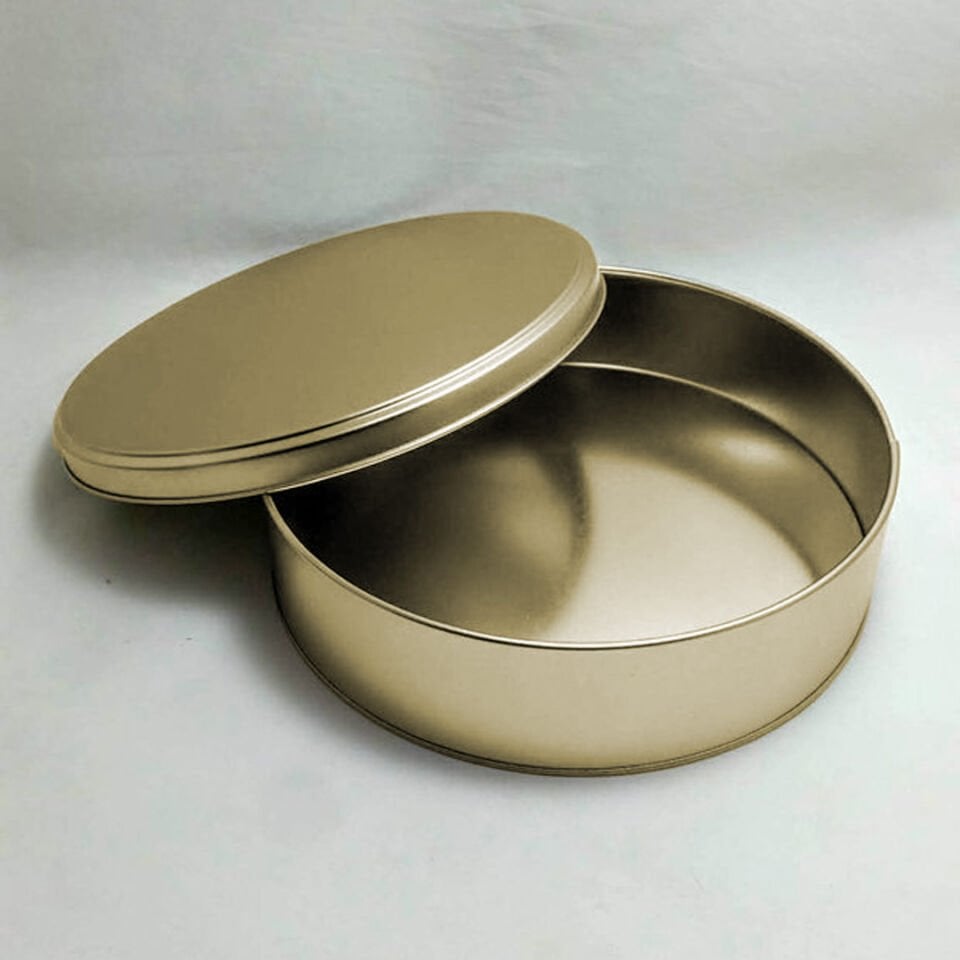 TENEKE METAL KUTU YUVARLAK 21cm