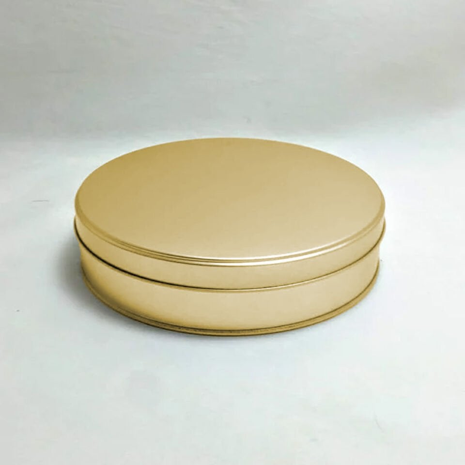 TENEKE METAL KUTU YUVARLAK 21cm