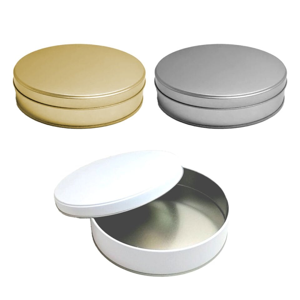 TENEKE METAL KUTU YUVARLAK 21cm