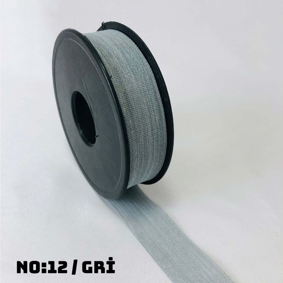 KETEN NOPEL KURDELE 20 METRE NO:12 - GRİ - 1 Adet