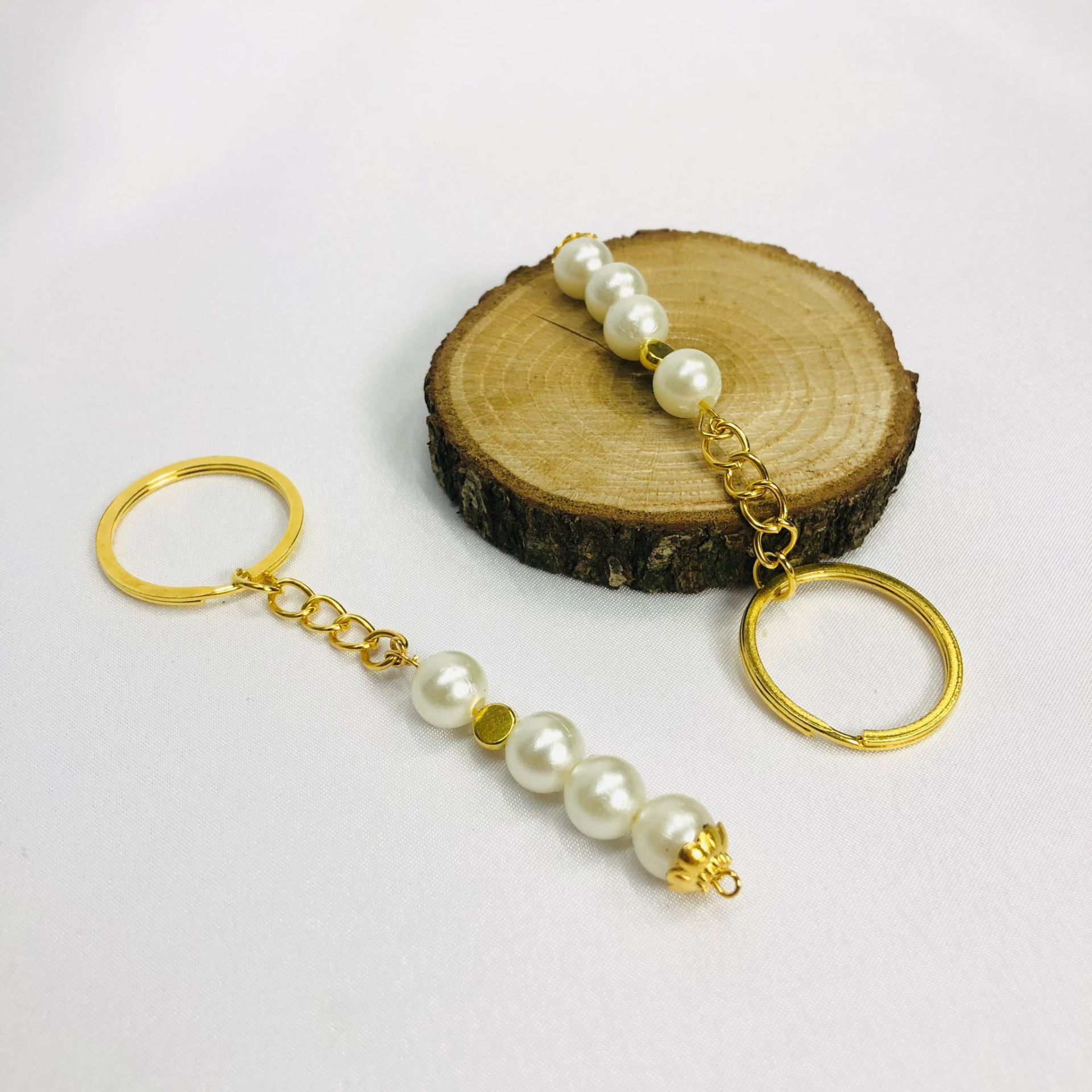 SIRALI İNCİ ANAHTARLIK 1 Paket (25 Adet)