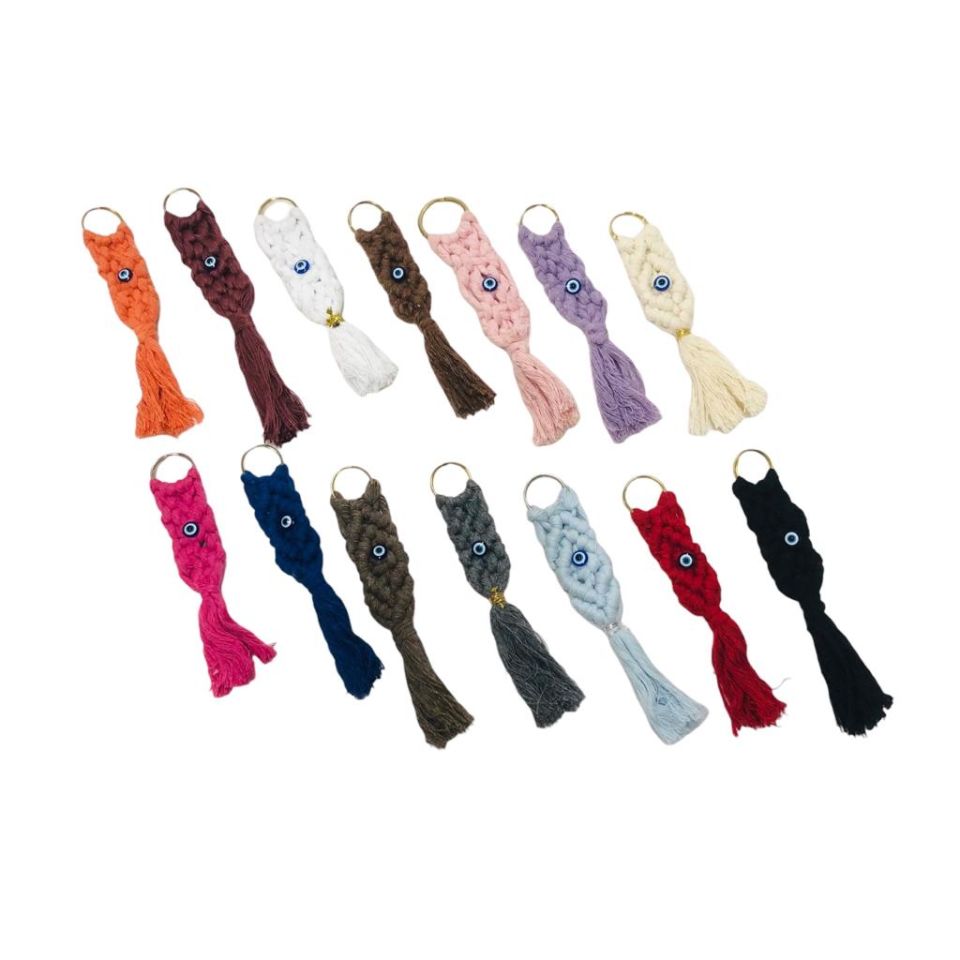 NAZAR BONCUKLU MAKROME ANAHTARLIK