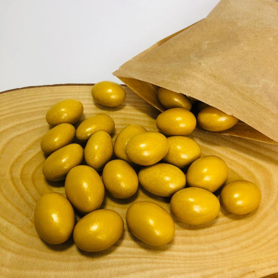 ÇİKOLATA KAPLI ORJİNAL BADEM ŞEKERİ Gold - 500gr